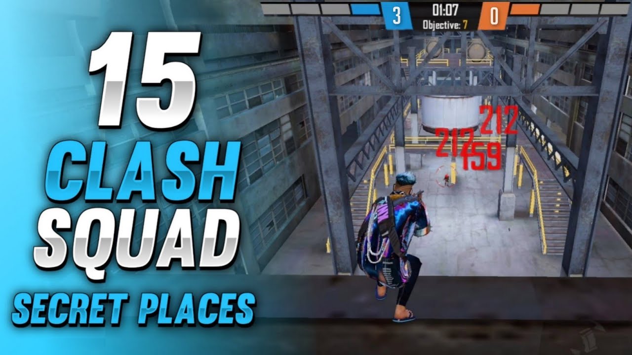 TOP 15 CLASH SQUAD SECRET PLACES IN FREE FIRE | CLASH SQUAD TIPS AND TRICKS IN FREE FIRE (PART - 8)