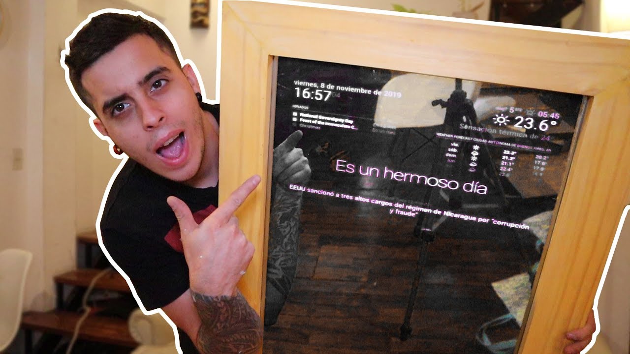 Converti un monitor obsoleto en un ESPEJO INTELIGENTE (Smart Mirror)