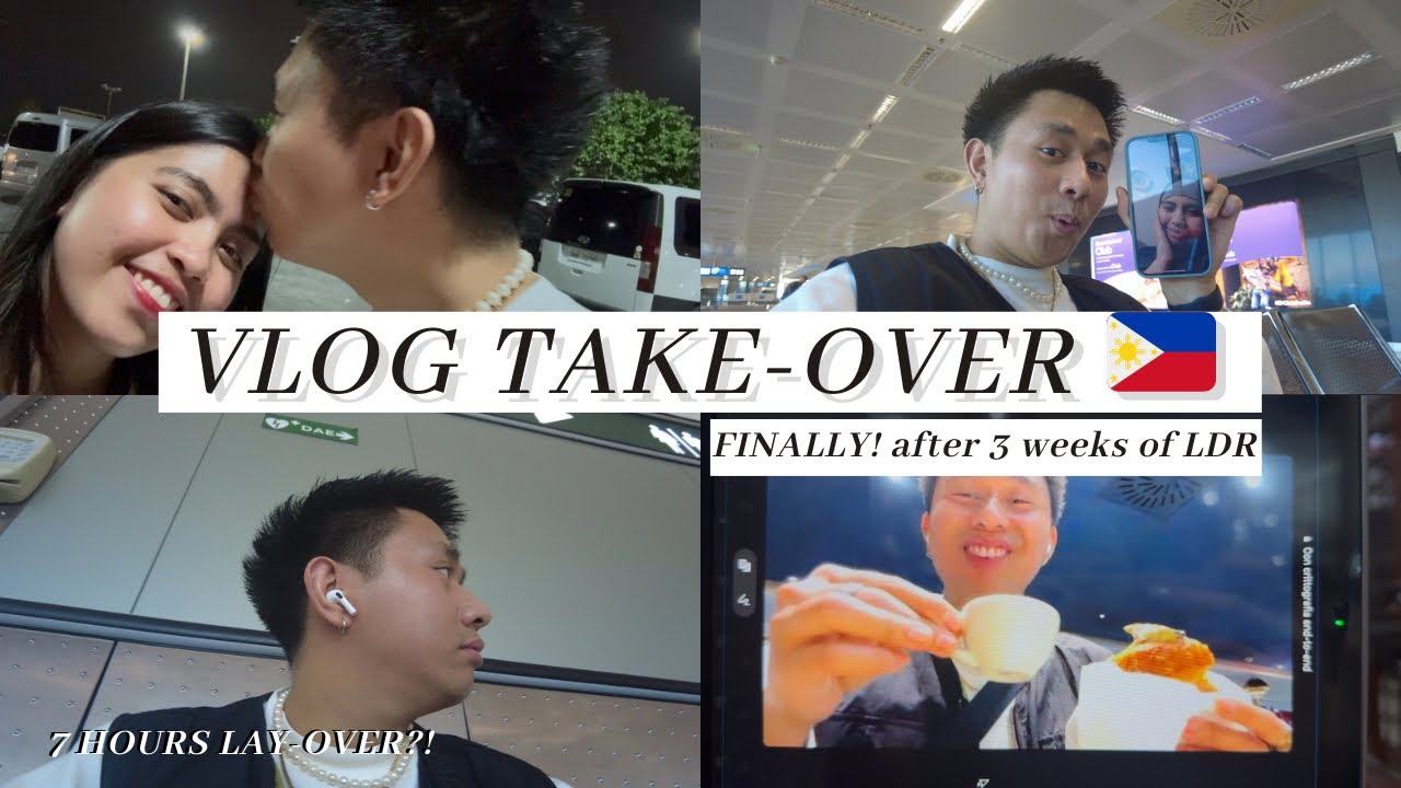 🇵🇭PhilippinesVlog#2.2: Jomil's vlog take-over; going back to the Philippines alone || Ynah Discutido