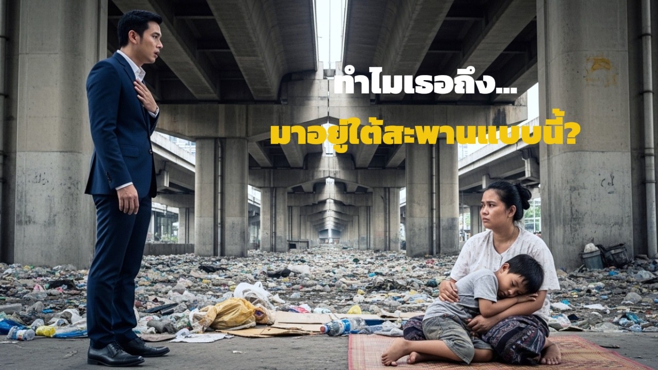 จากบ้านไป 3 ปี กลับมาหาลูก มหาเศรษฐีถึงกับชะงักเมื่อเห็นอดีตภรรยาและลูกชายนอนใต้สะพาน
