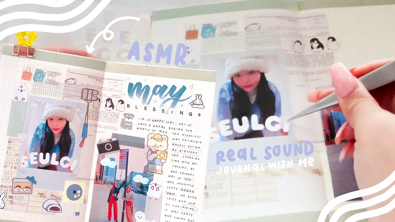 asmr real sound journal with me #18: may blessings 🦋