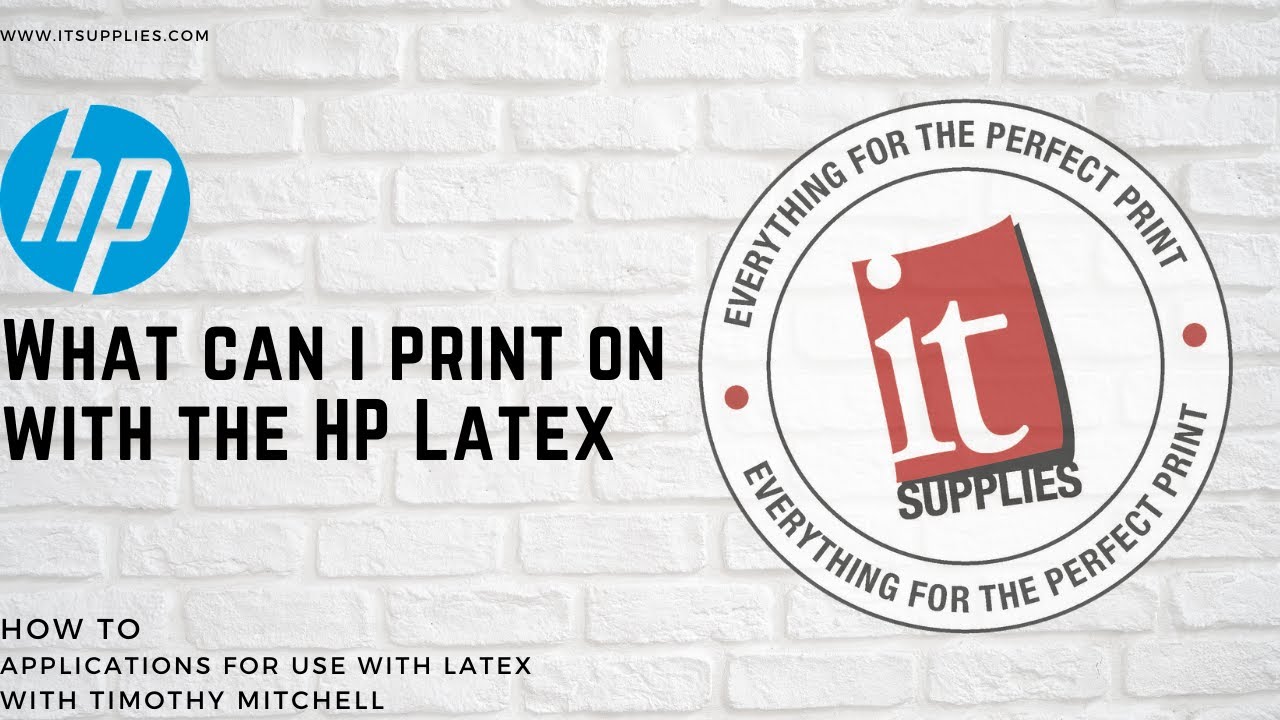 HP Applications - Medias to Use with HP Latex Printers