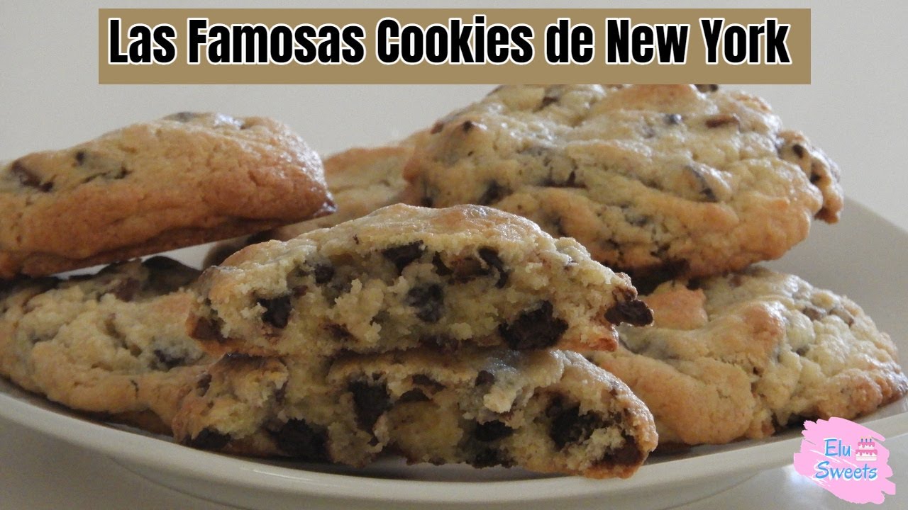 Las FAMOSAS GALLETAS GIGANTES NEWYORKINAS con chips de chocolate | Elu Sweets