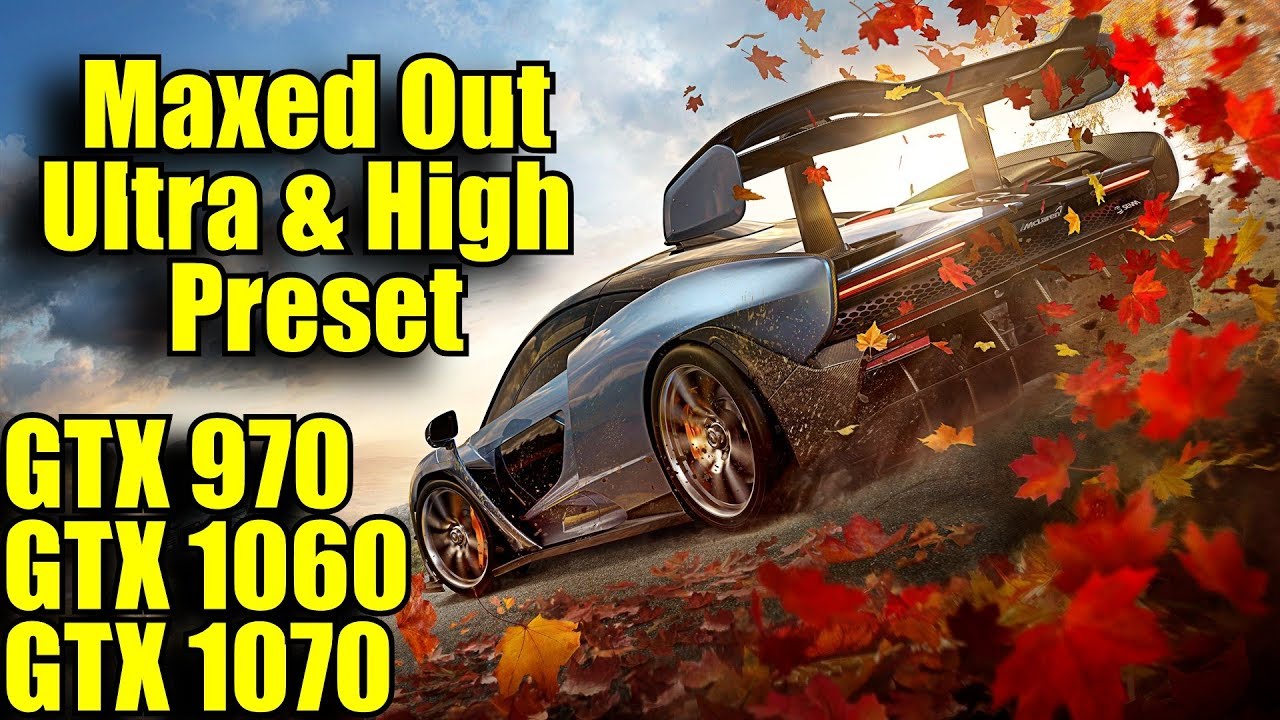 Forza Horizon 4 Demo GTX 970 - GTX 1060 - GTX 1070 | 1080p | FRAME-RATE TEST COMPARISON