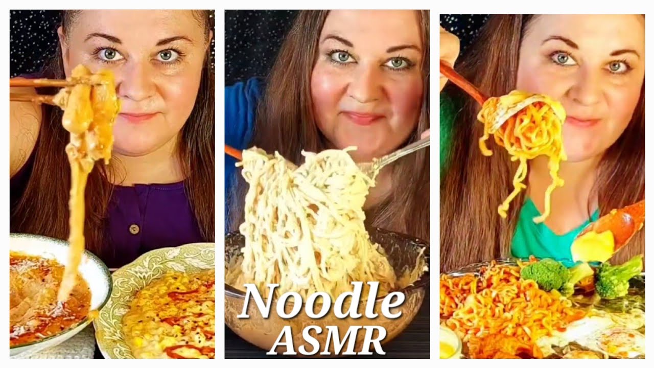 Creamy, Cheesy, Quirky ASMR COMPILATION 🤪 #MUKBANG #NOODLES #ASMREATING 