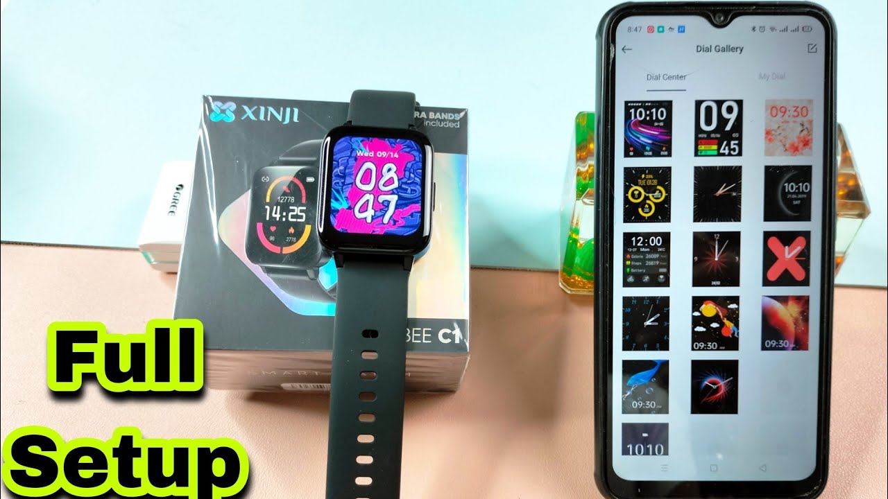 How To Connect Xinji C1 Smartwatch || Full Setup || with Android Phone Tech Den