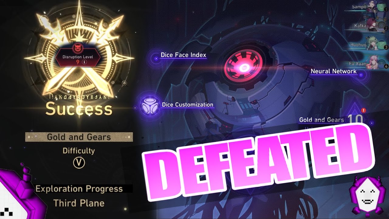 Gold and Gears Difficulty V Defeated with Nihility (Disruption 9) | Honkai: Star Rail