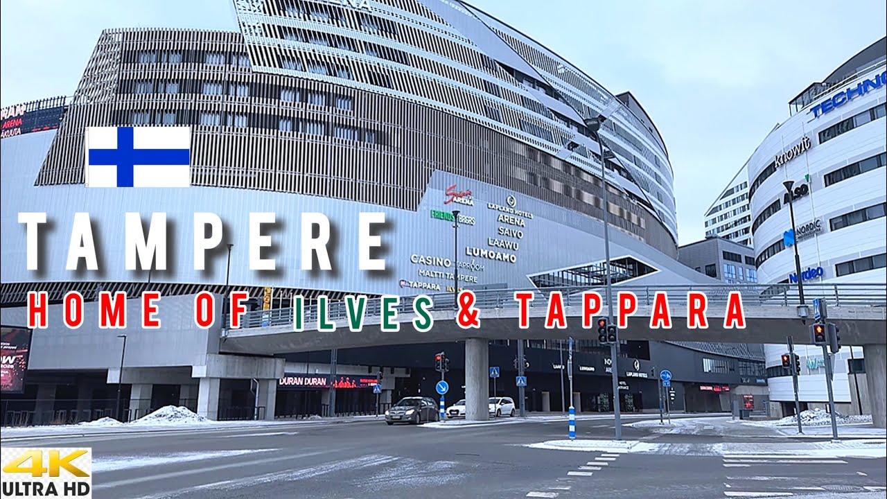 NOKIA ARENA -  HOME OF ILVES & TAPPARA [4K ] TAMPERE 🇫🇮 FINLAND WINTER WALKING TOUR