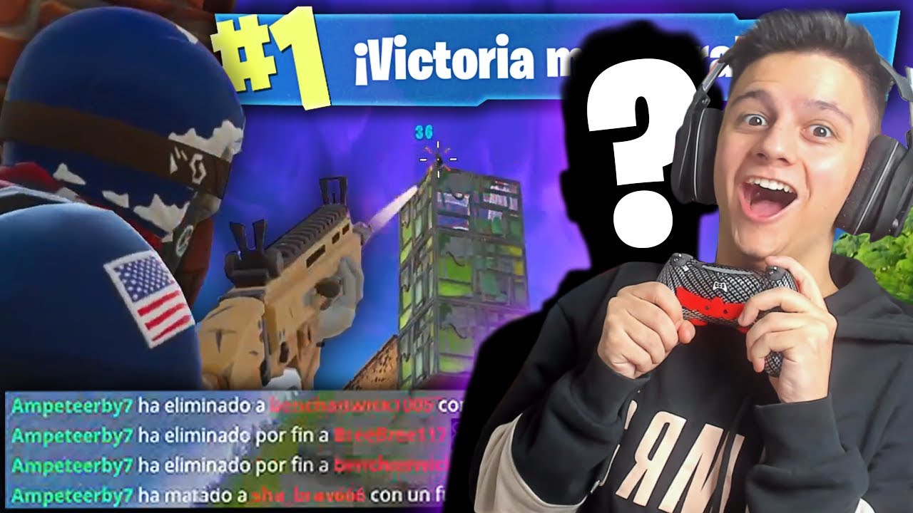 INCREÍBLE VICTORIA JUGANDO CON UN DESCONOCIDO!! - Fortnite: Battle Royale