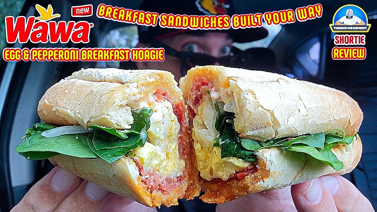 Wawa&reg; Egg & Pepperoni Breakfast Hoagie Review! 🥚🐖🥖 | Sandwiches Built Your Way! | theendorsement