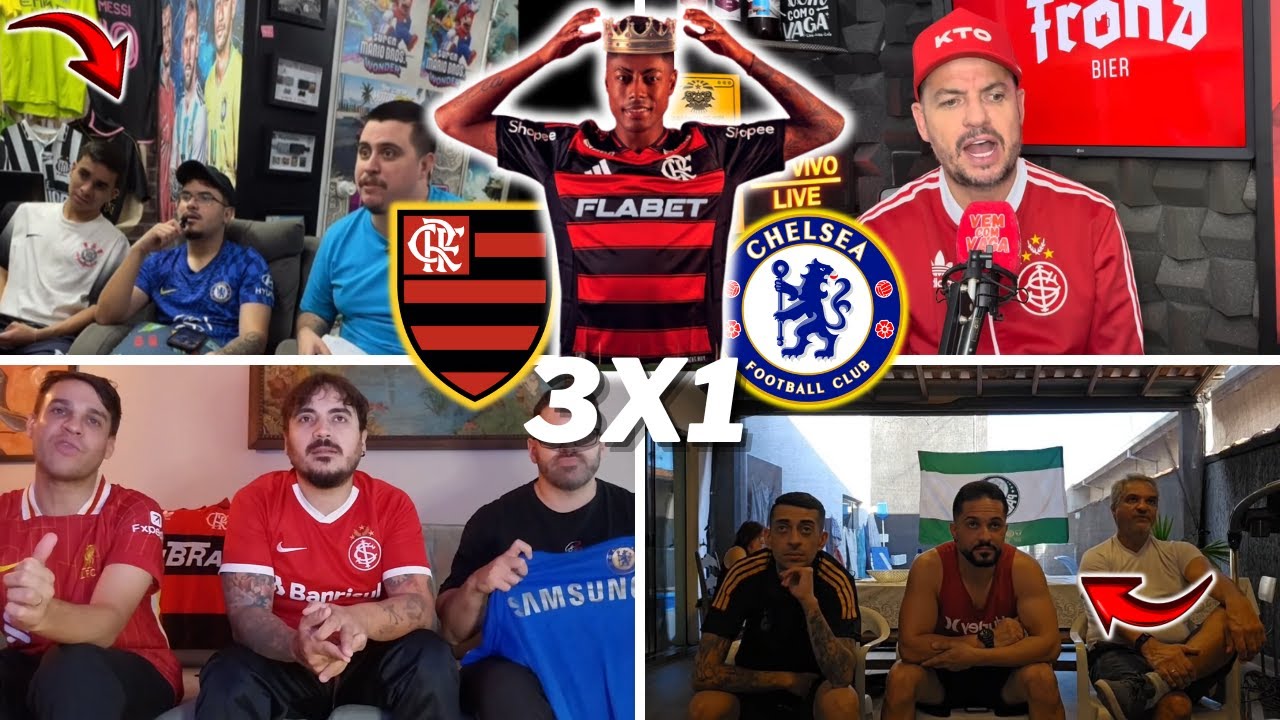 REAÇÕES DOS RIVAIS SECANDO E IMPRESSIONADOS COM O MENGÃO | FLAMENGO 3 X 1 CHELSEA- MUNDIAL DE CLUBES
