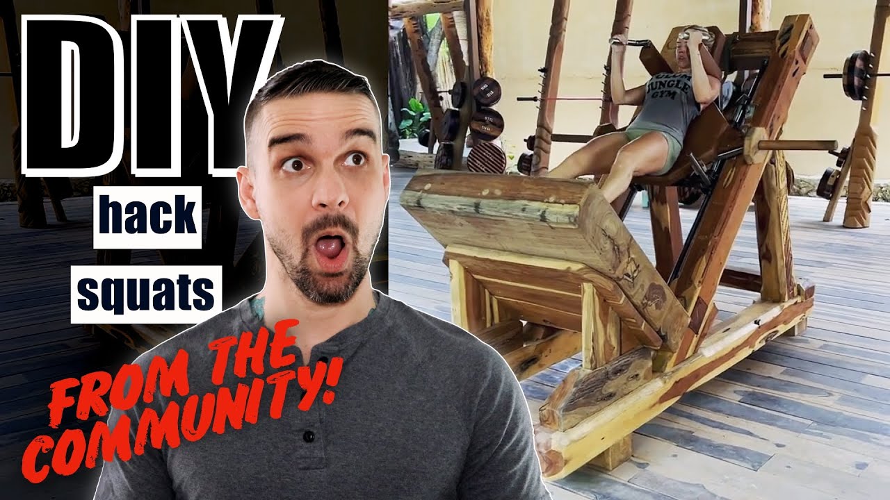 Hack Squat Reaction, showcasing DIY hack squats from the home gym community