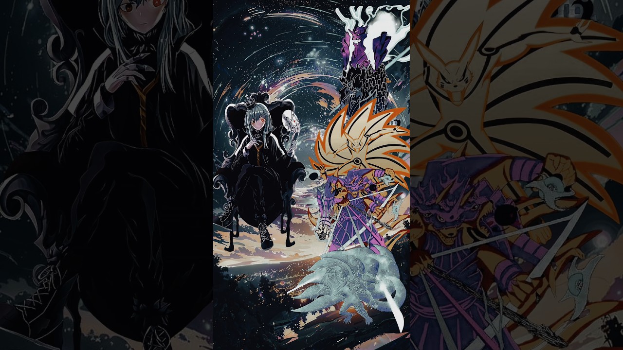rimuru vs naruto , sasuke and madara #effectking #naruto #slime #anime #sasuke