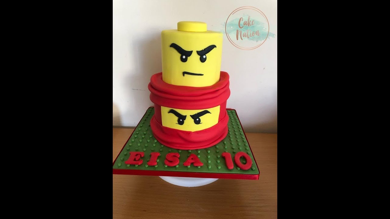CAKE NATION | Как сделать торт Lego/Ninjago Kai (урок)