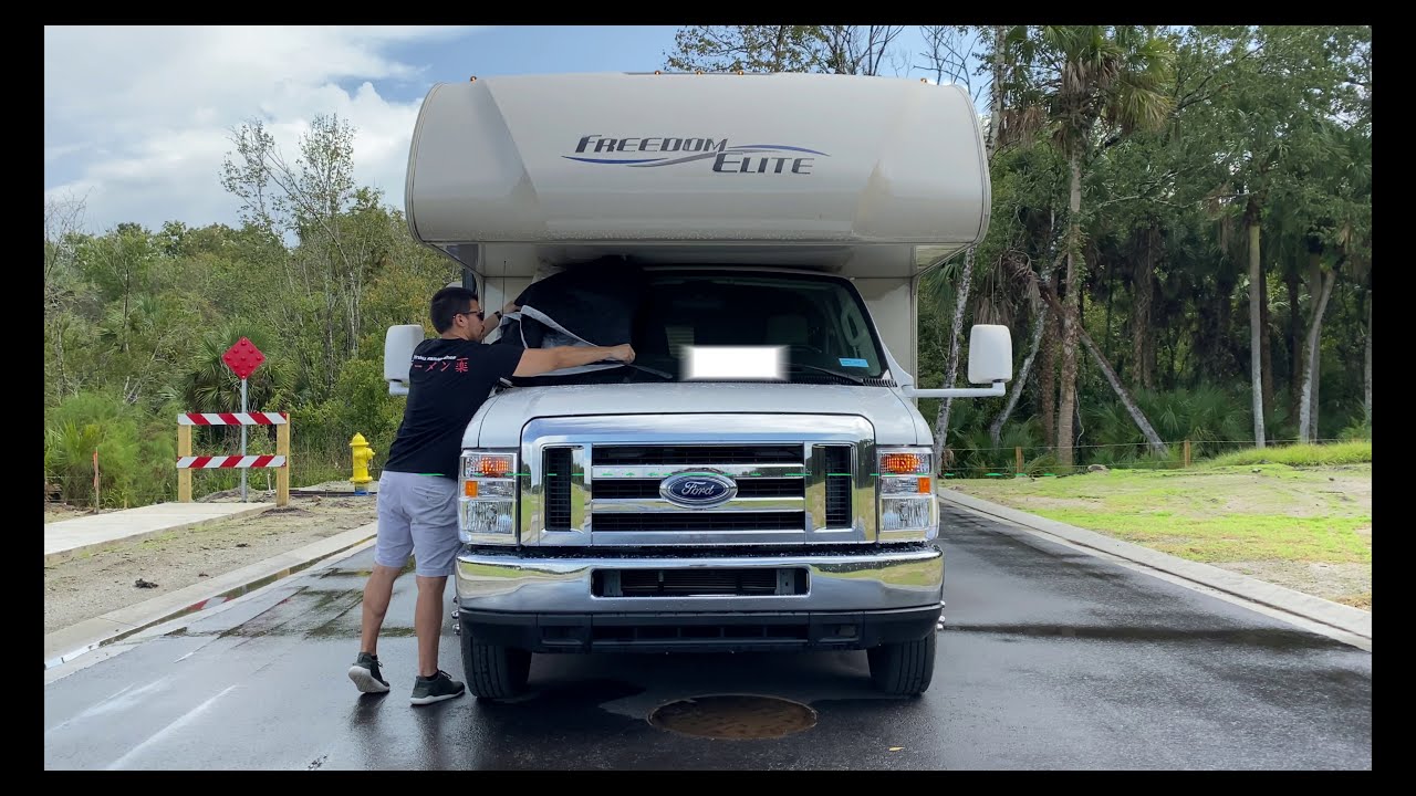RV Windshield Cover Install by LATCH.IT