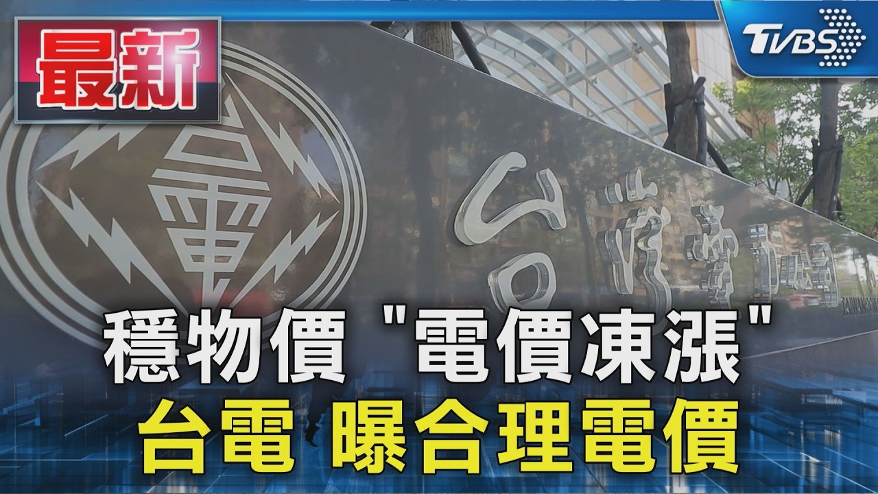 穩物價 「電價凍漲」 台電 曝合理電價｜TVBS新聞 @TVBSNEWS01