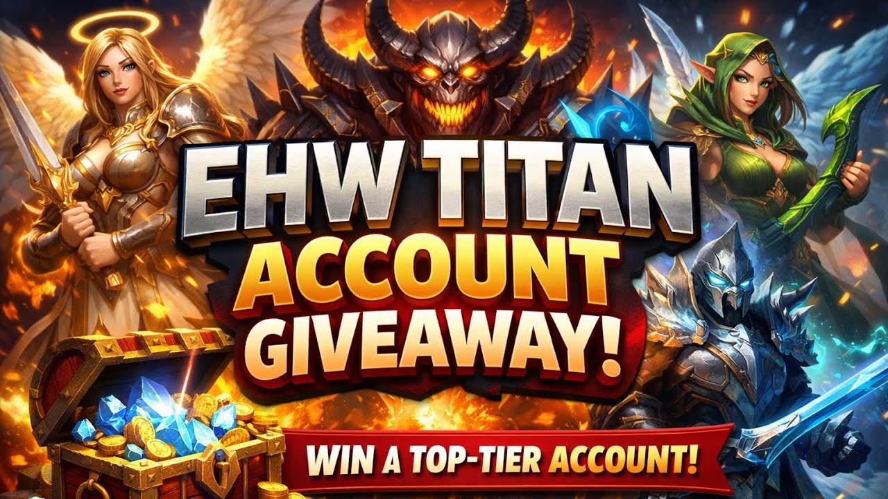 Epic Heroes War - Titan account giveaway special for 200 subscribers 