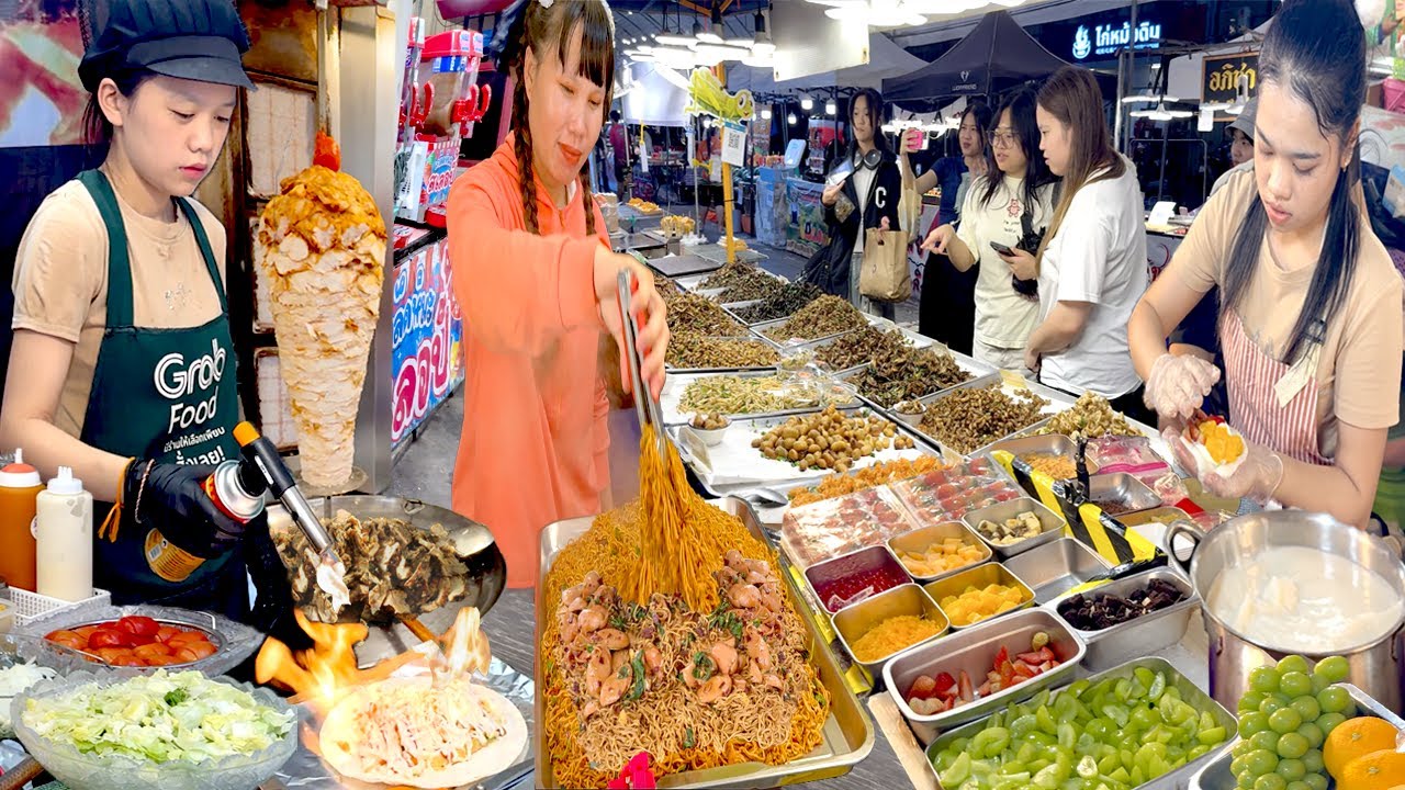 24 HOURS THAILAND STREET FOOD TOUR IN BANGKOK | THAI REASONABLE NIGHT MARKET FOOD COLLECTION