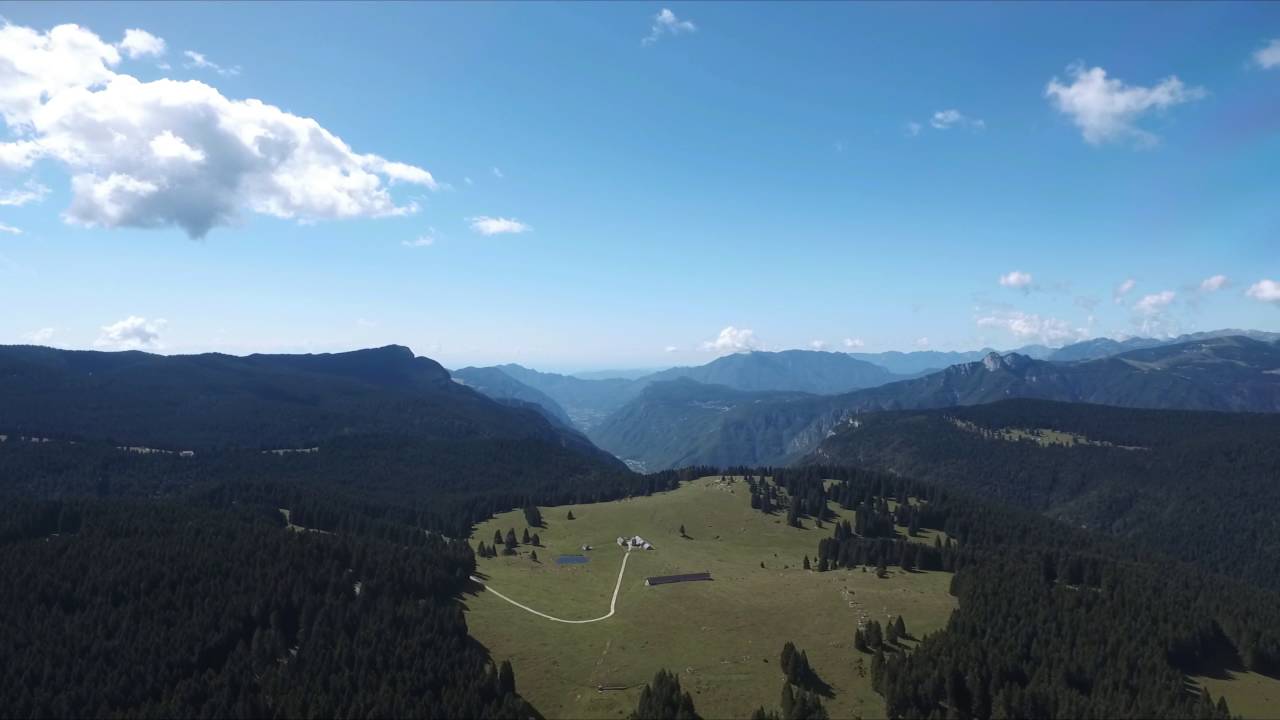 Altopiano Asiago, malghe e lago di Caldonazzo drone Agosto 2016
