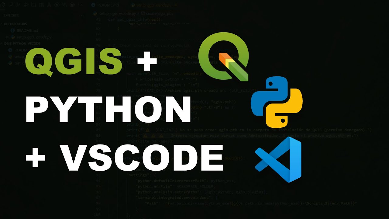 Configurar QGIS + Python en VSCode PyQGIS | Script Automático