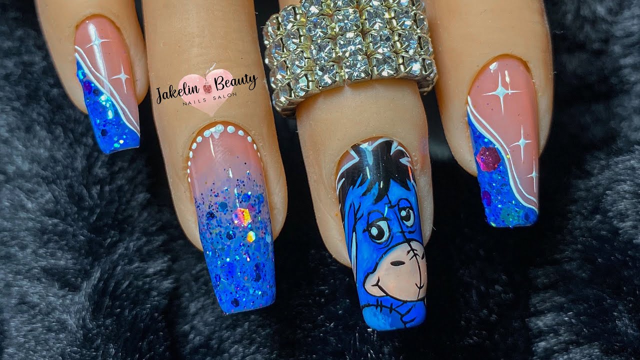 UÑAS CON CARICATURA paso a paso💅
