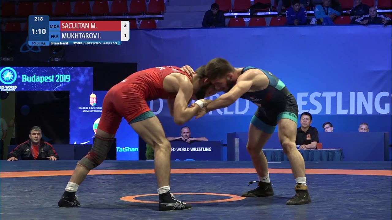 BRONZE FS - 65 kg: M. SACULTAN (MDA) v. I. MUKHTAROV (FRA)