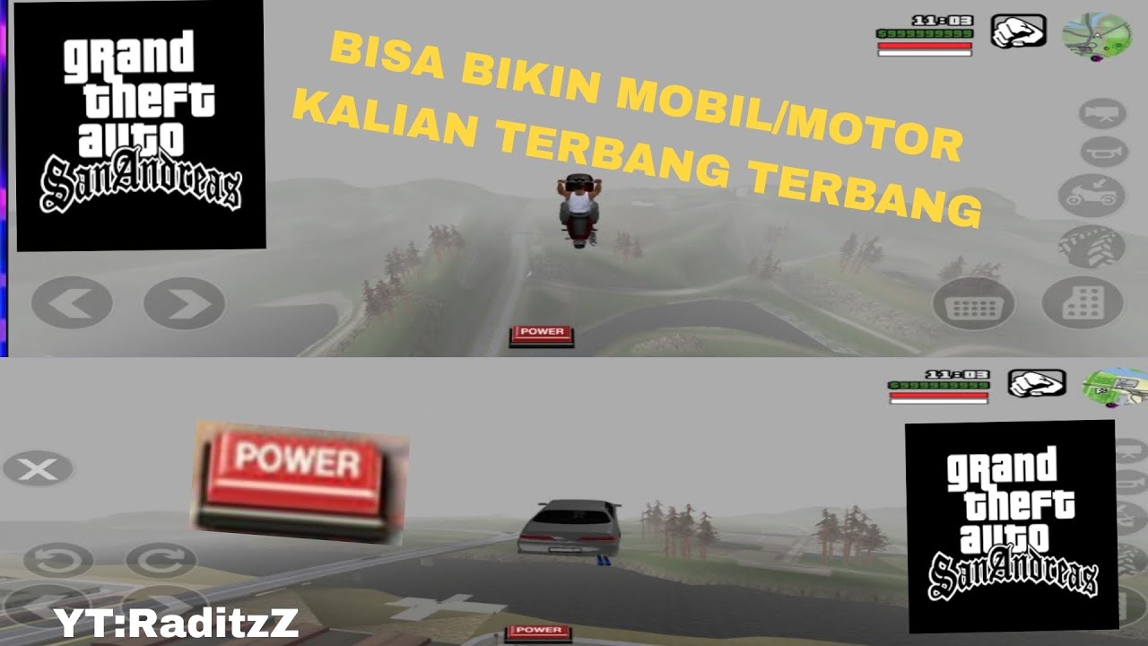 Share Mod Power Button | VIDIO PEMASANGAN | GTA San Andreas | @RADITRIO