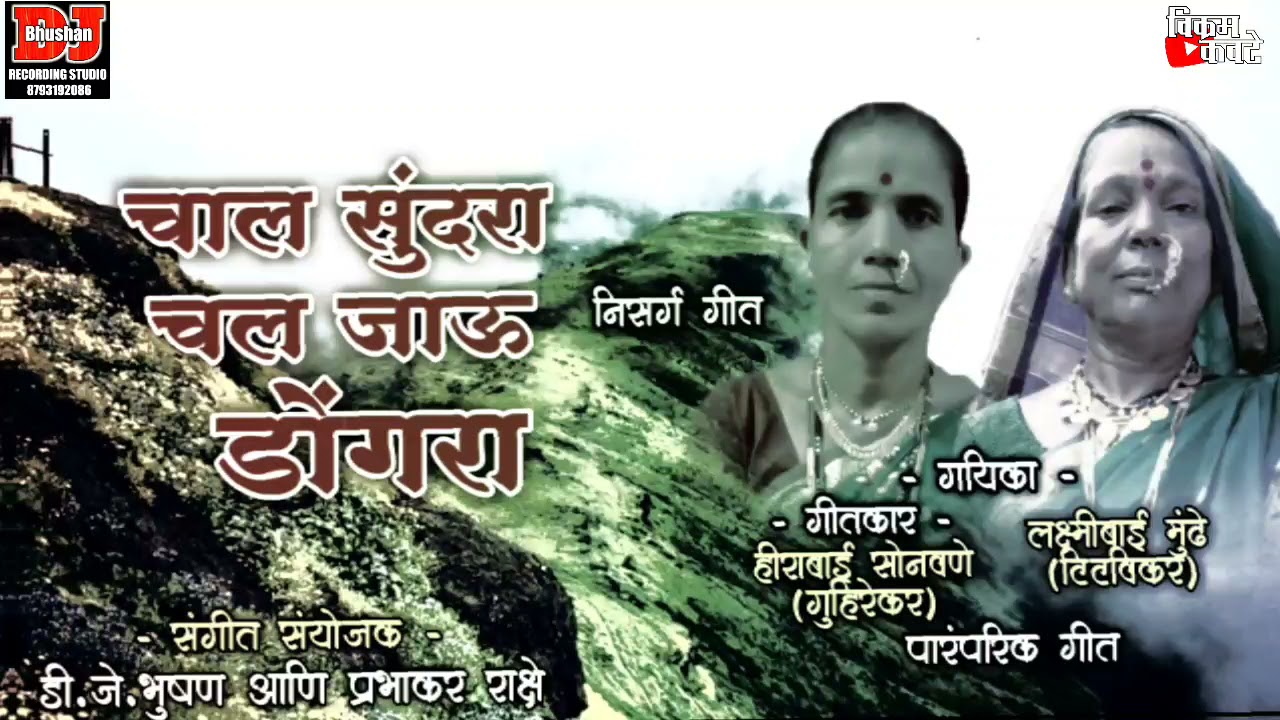 CHAL SUNDARA JAU DONGARA/चल सुंदरा जाऊ डोंगरा।आदिवासी पारंपारीक निसर्ग गीत।Vikram kawate DjBhushan