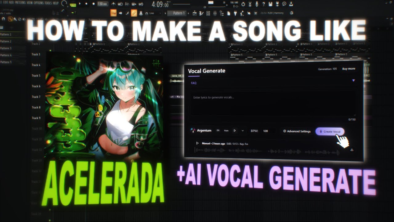 [FLP] HOW TO MAKE A SONG LIKE ACELERADA in FL STUDIO [+AI VOCAL GENERATE]