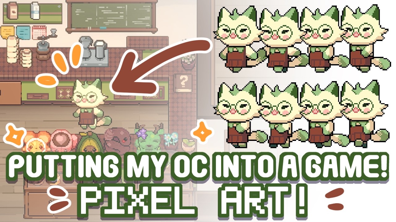Let's Add my OC into a Pixel art Game! 👾
