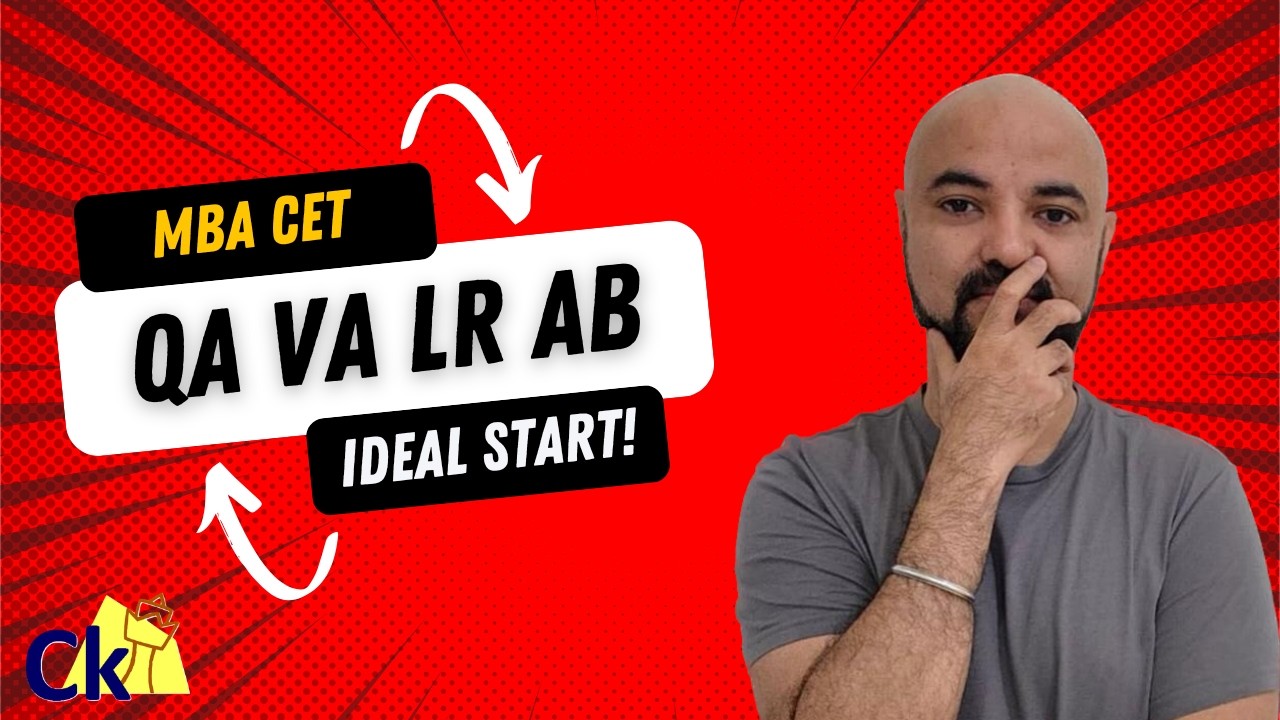 Ideal CET First Section 🛑 Verbal vs Logic vs Quant vs Abstract | Strategy  forMBA CET 2026