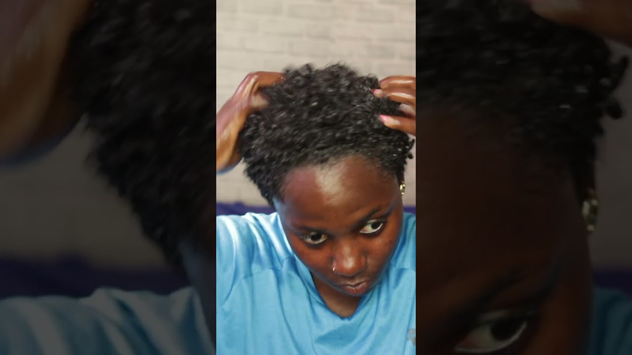 My Secret to Perfect TWA Curls Using One Product Wash n go #curlyhair #washngo #naturalhair