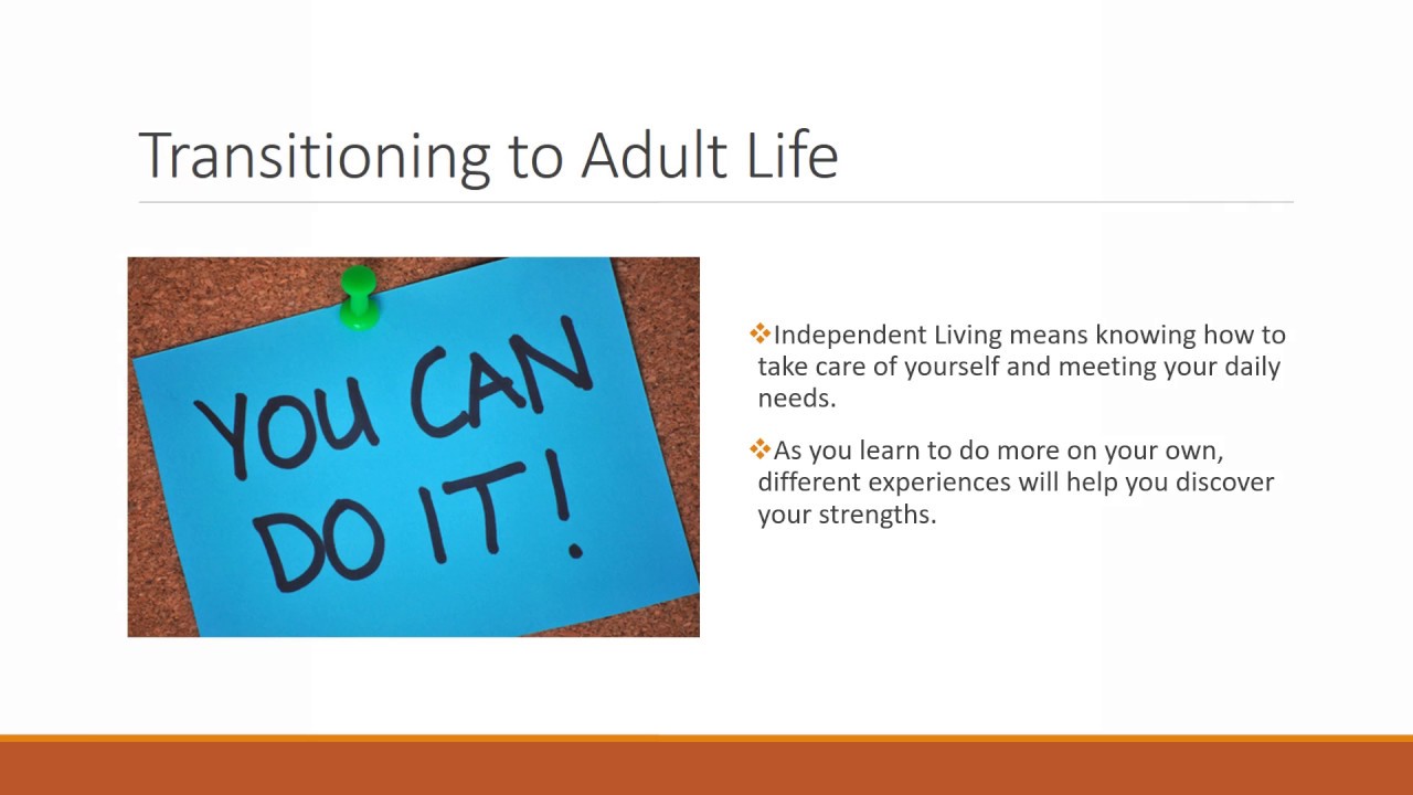 Age of Majority and Independent Living: English Version