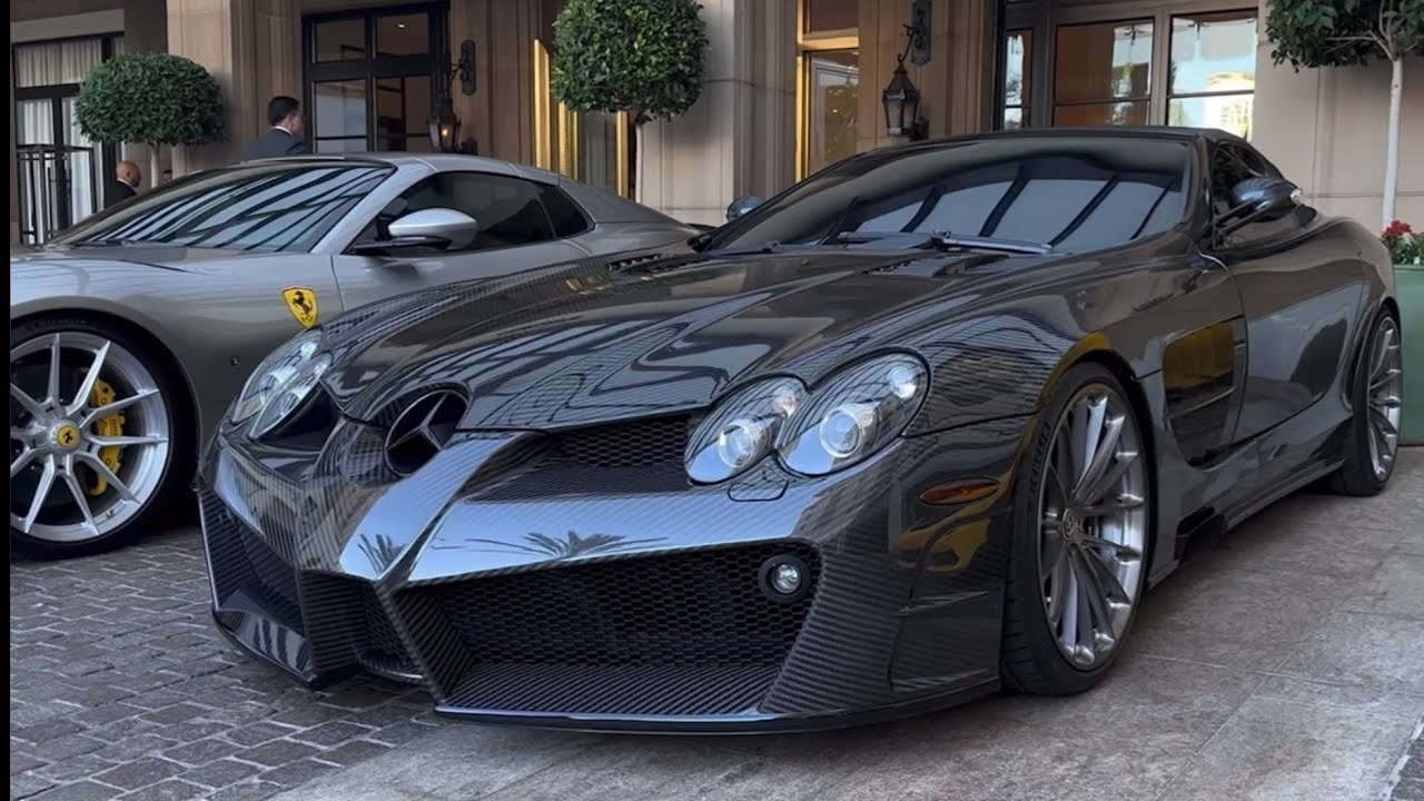 Insane valet parking compilation at Maybourne Beverly Hills hotel 2024! Carbon SLR,Chiron,Mansory RR