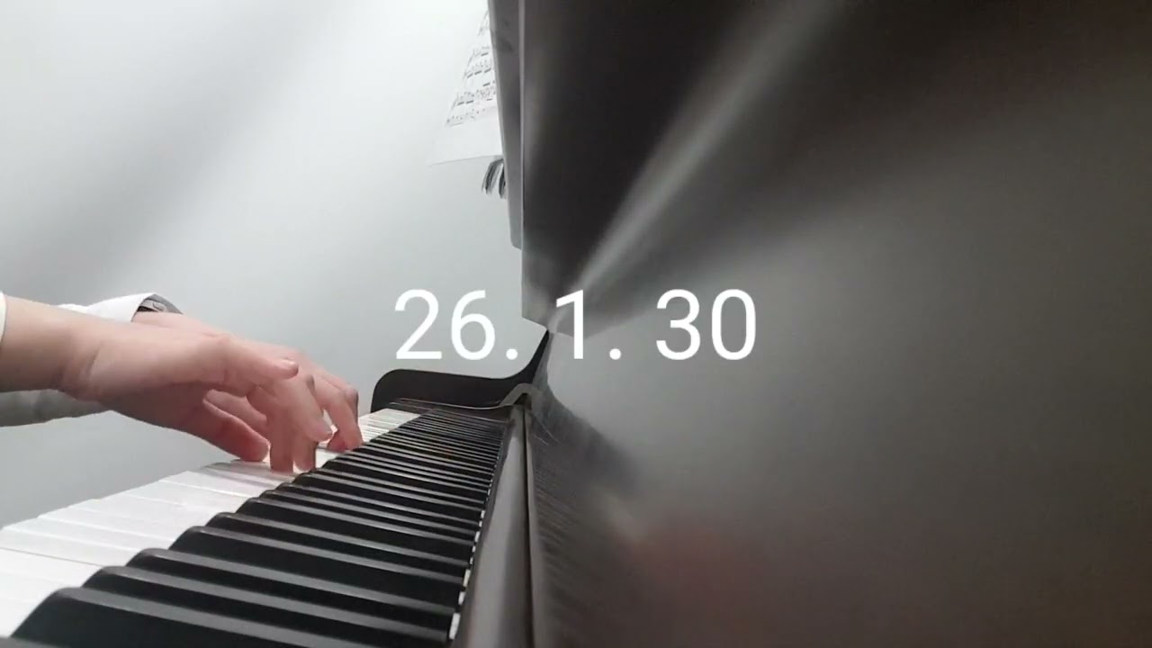 77 / 260130 / 직장인 피아노 취미 / 퇴근 후 하루 1시간 /  연습 기록용 바흐 프랑스조곡 5번(BWV816) / 슈베르트 피아노 소나타 21번 D.960