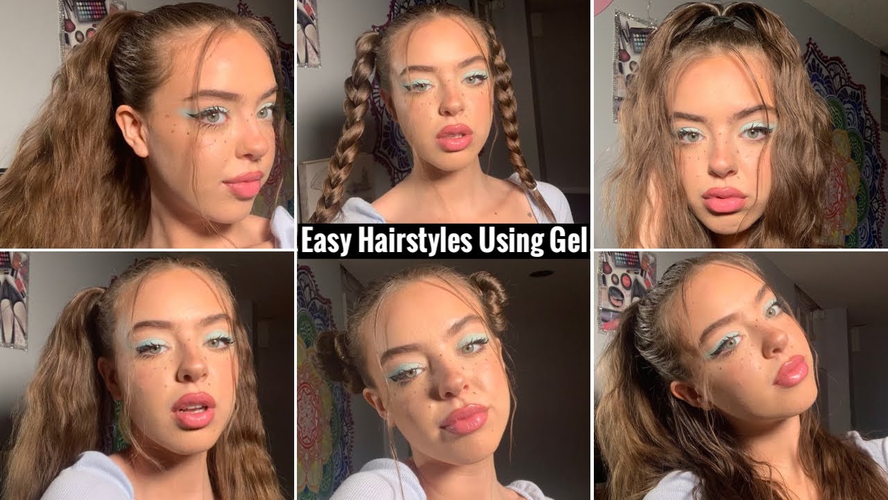 EASY HAIRSTYLES USING GEL! (for beginners) ❤️