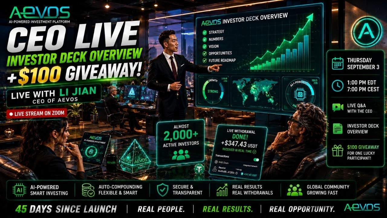 AEVOS Is EXPLODING | Nearly 2,000 Investors in 45 Days + $347 LIVE Withdrawal!