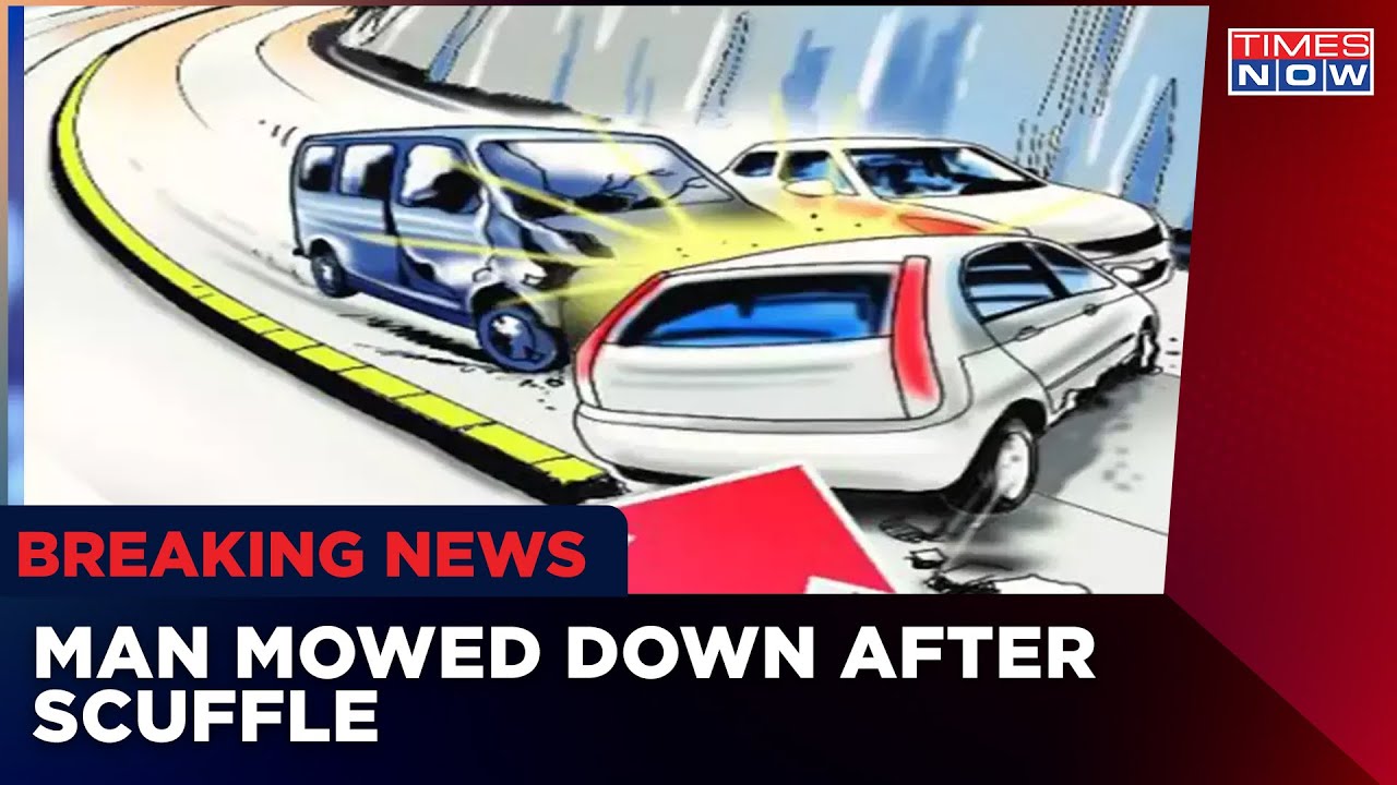 Shocking Video Of Road Rage In Greater Noida, Man Mowed Down After Scuffle | Breaking News