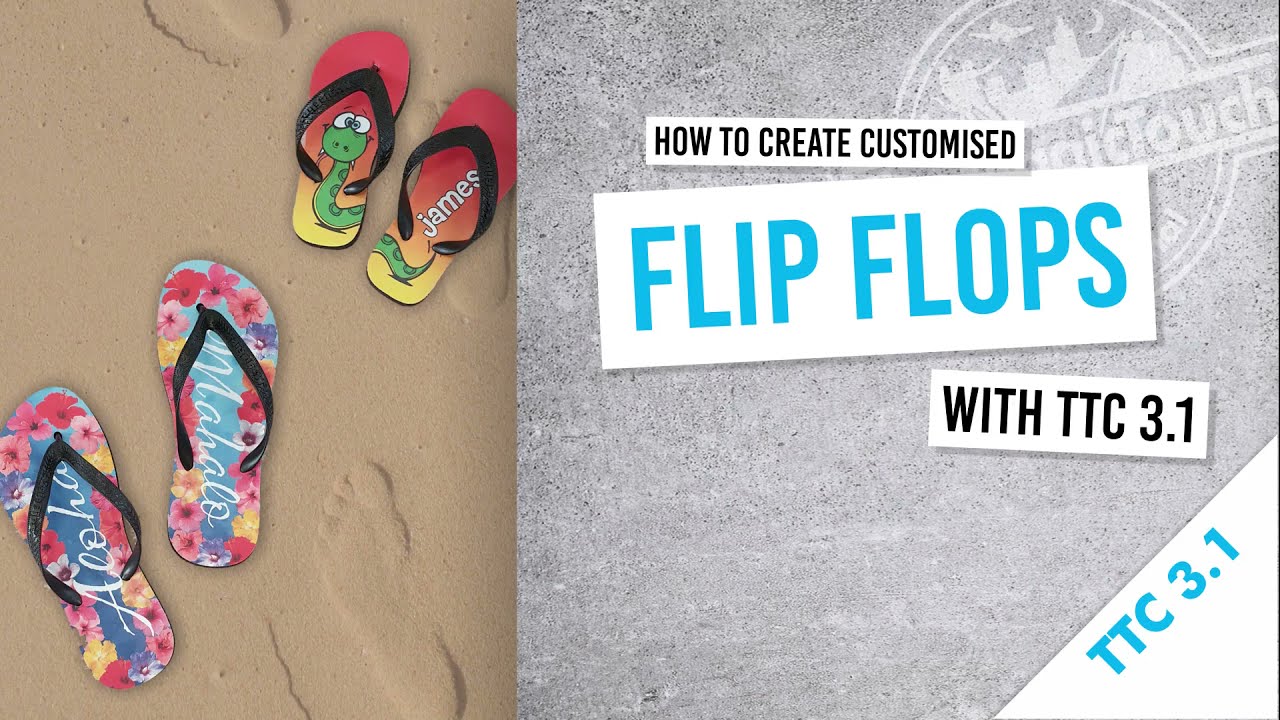 How to decorate fabric coated FlipFlops with TTC3.1 and a CMYK Printer...