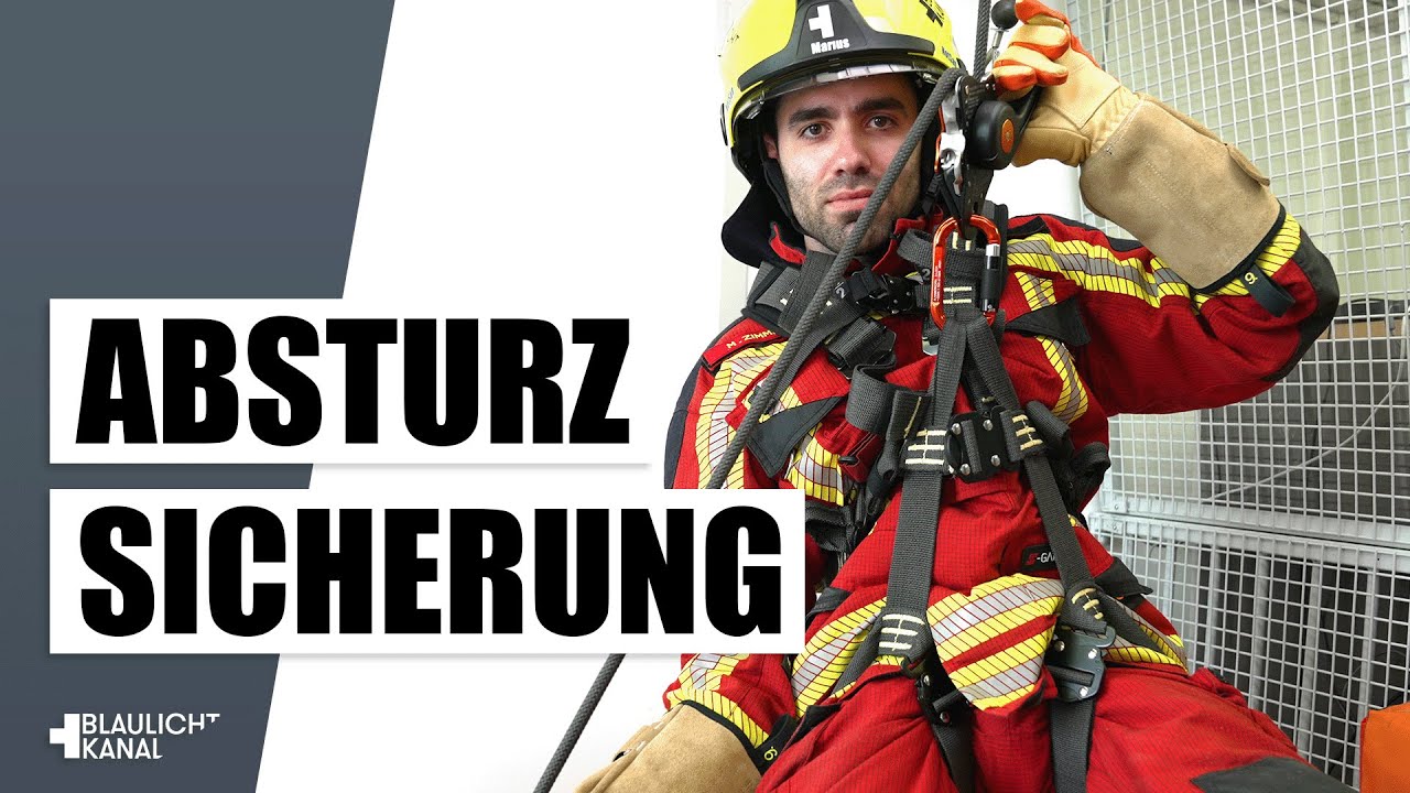 Absturzsicherrung bei der Feuerwehr - Flammbeständige Gurte! Der Arax