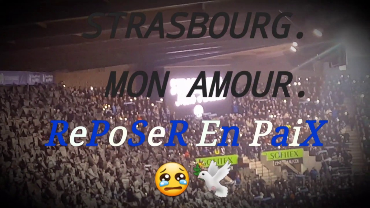 RACING STRASBOURG / NICE 2018 Hommage aux Victimes Attentat