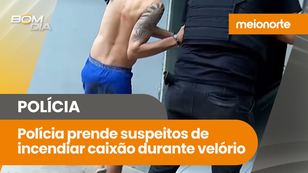 Polícia prende suspeitos de incendiar caixão durante velório de rival; veja! | Bom Dia