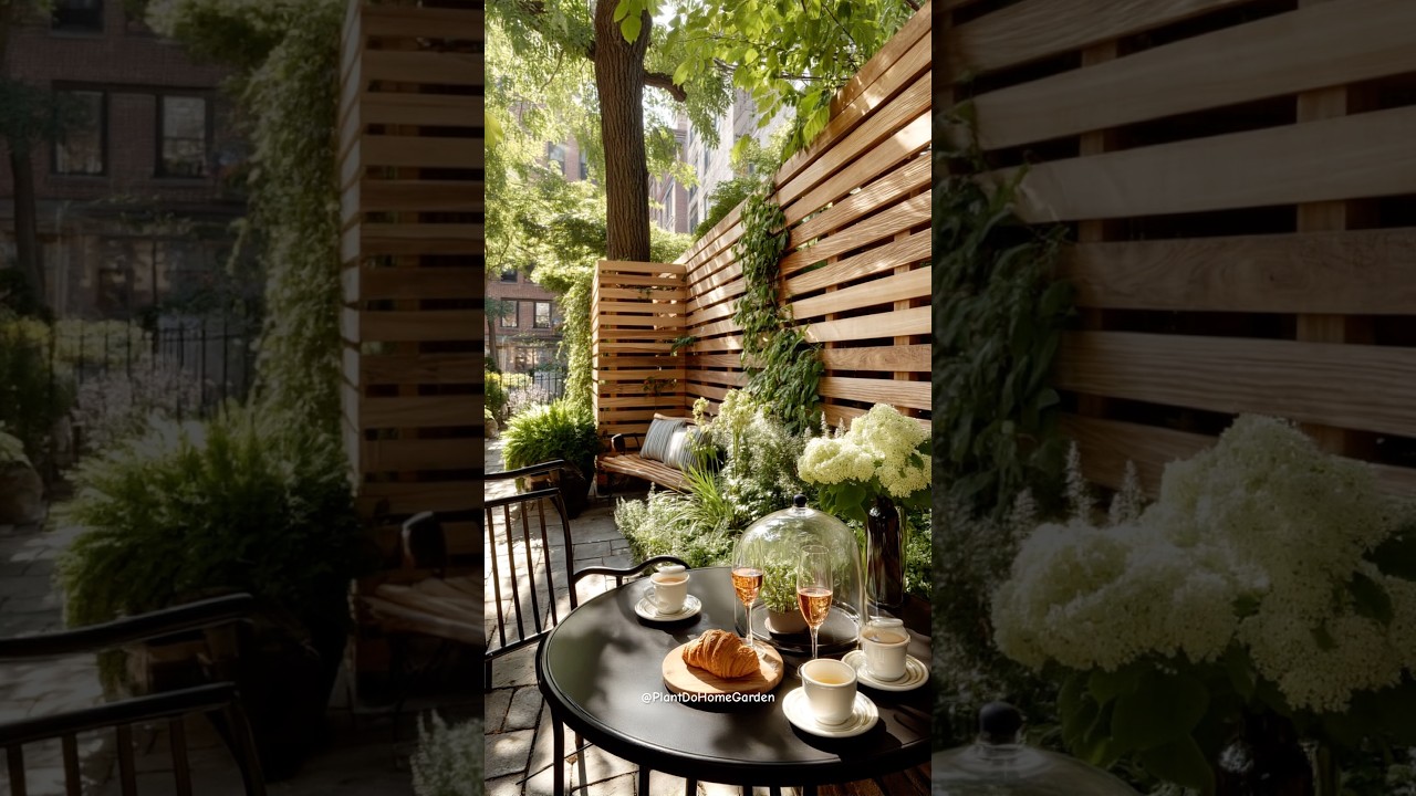 5+ Small Courtyard Garden Ideas You&rsquo;ll Love 😍🥰 #gardendesign