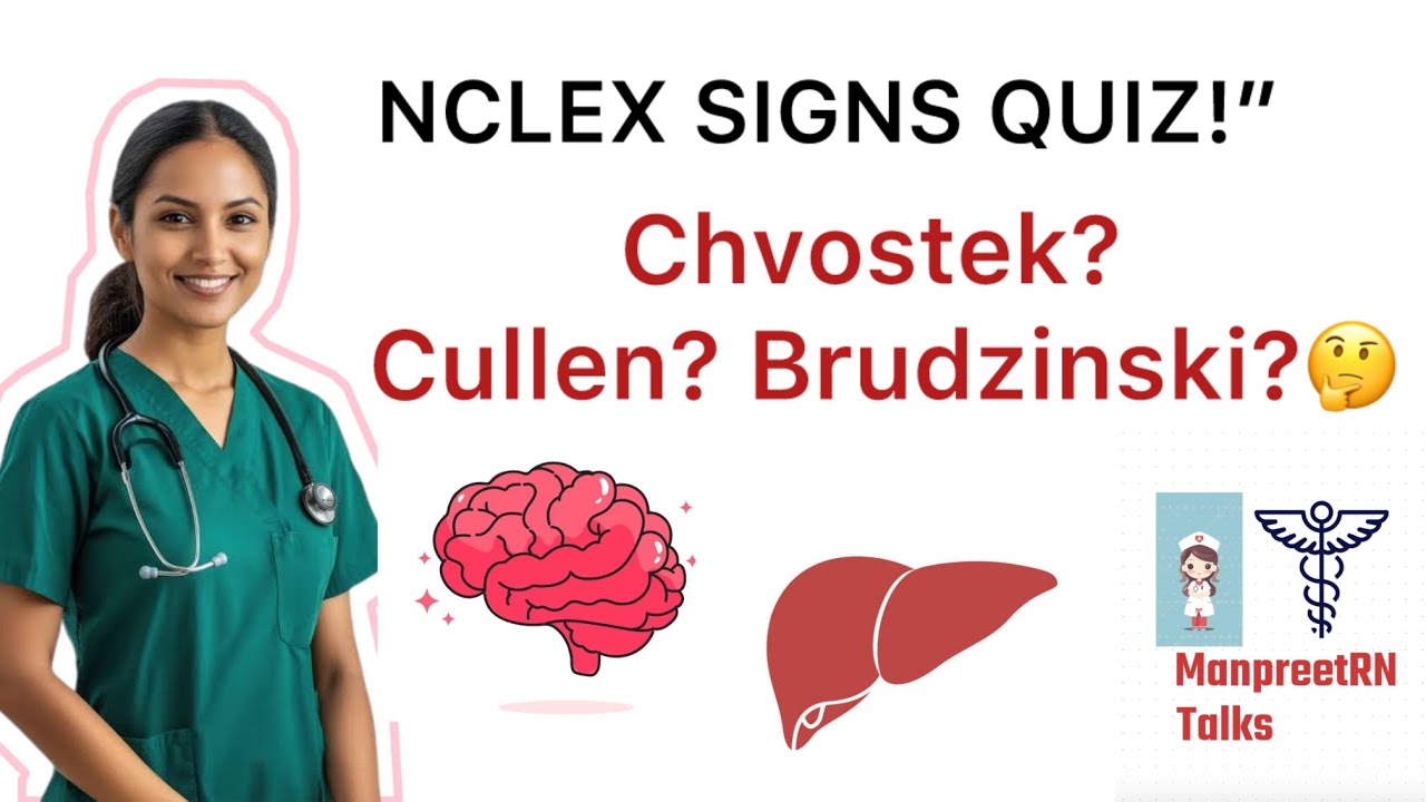 ✅ Top NCLEX Signs & Symptoms You Must Know! | Nursing Exam Practice Questions