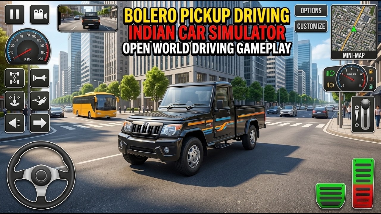 ! WOW! 😱 Mahindra Bolero 🚙 Camper Offroad Driving Simulator Gameplay Videos #simulator #gameplay #1