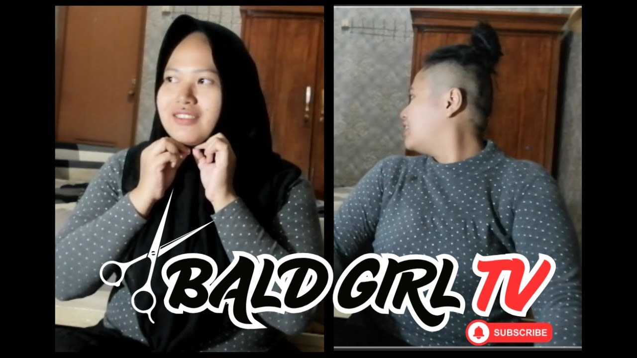 Extreme Haircut! From Long Ponytail to Half Headshave | Bald Girl TV