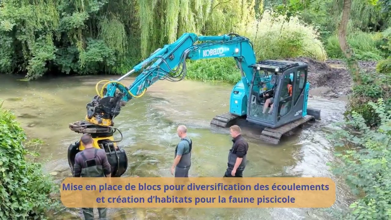 Travaux de restauration de la continuité écologique de la Nonette