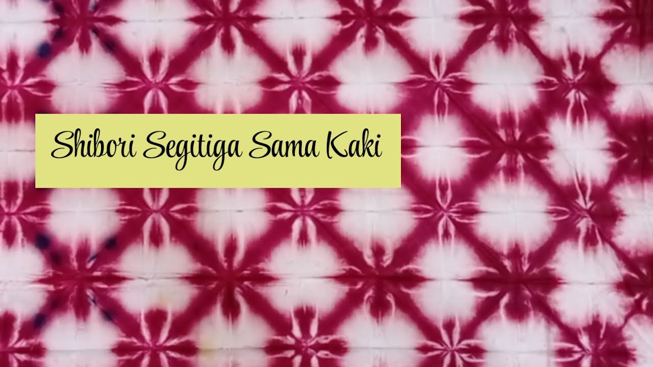 Shibori Itajime Segitiga Sama Kaki