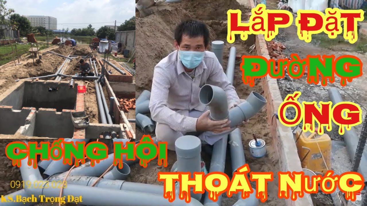 Tập 4.MEP II Lắp Đặt Ống Nước Thoát Phòng Vệ Sinh Tầng Trệt Nhà Phố II DATBACHCN