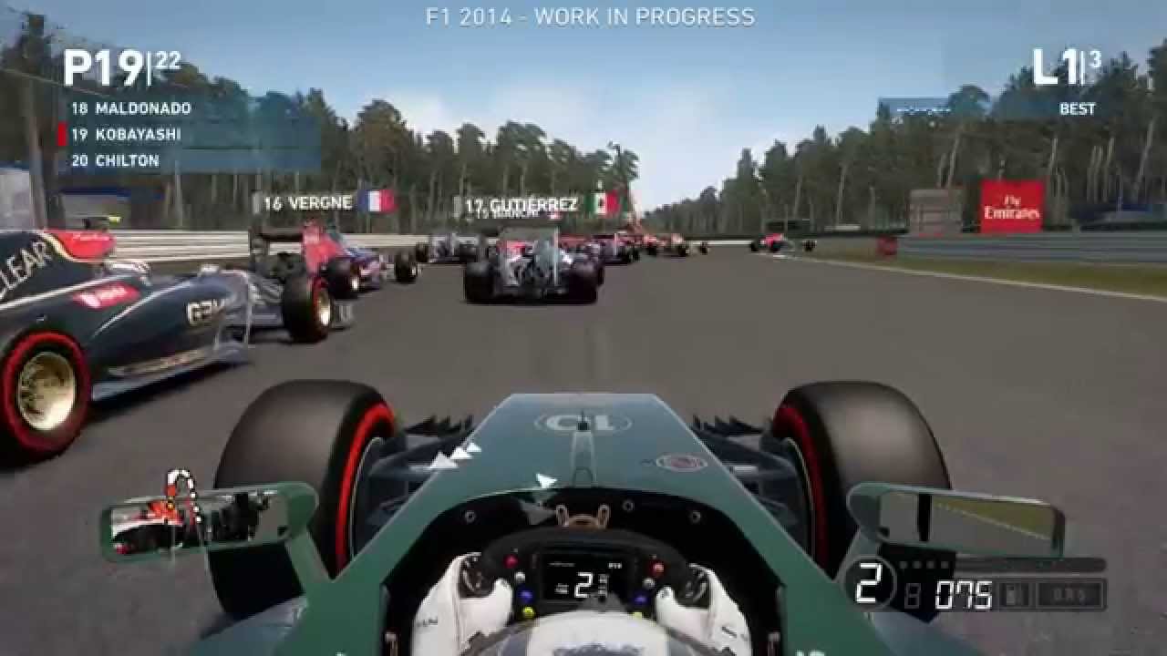 F1 2014 - Difficulty Comparison